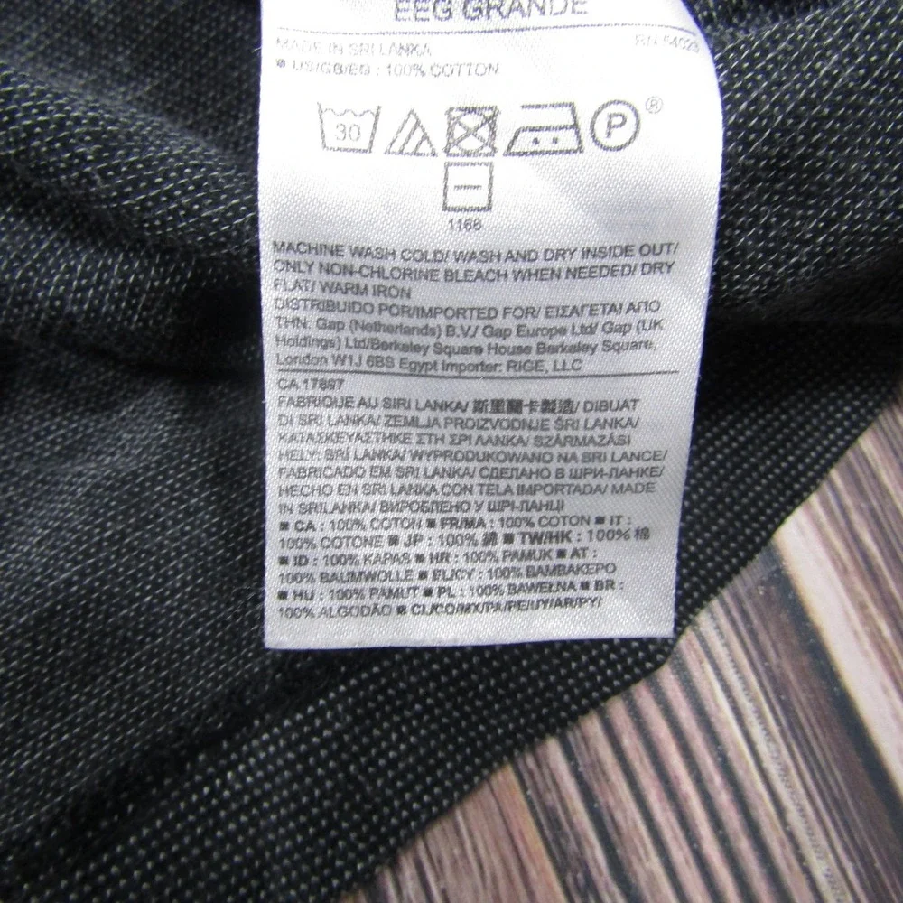 Banana Republic Shirt‎ Mens 2XLT Gray Geometric Long Sleeve Button Up Jersey